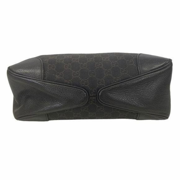 Authentic Gucci Shoulder Bag Brown Canvas Used GG Vintage Handbag - Picture 6 of 13